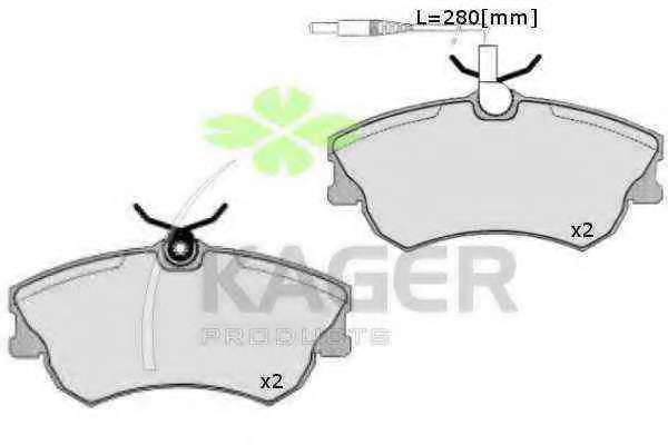 Комплект тормозных колодок, дисковый тормоз