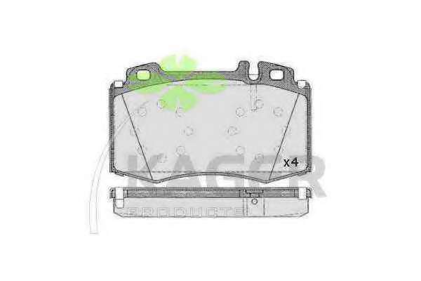 Комплект тормозных колодок, дисковый тормоз