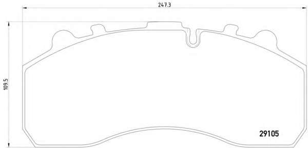 Комплект тормозных колодок, дисковый тормоз