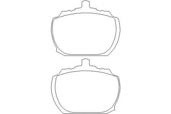 Комплект тормозных колодок, дисковый тормоз