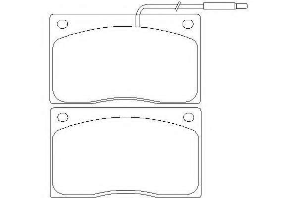 Комплект тормозных колодок, дисковый тормоз