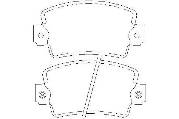 Комплект тормозных колодок, дисковый тормоз