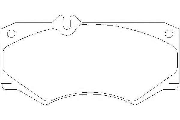 Комплект тормозных колодок, дисковый тормоз