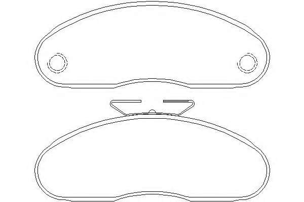 Комплект тормозных колодок, дисковый тормоз