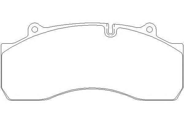 Комплект тормозных колодок, дисковый тормоз