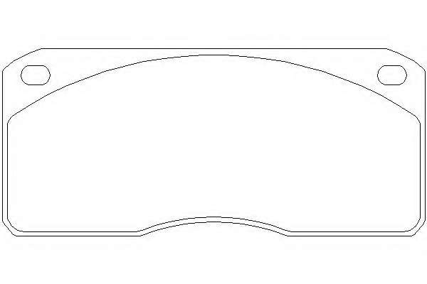 Комплект тормозных колодок, дисковый тормоз