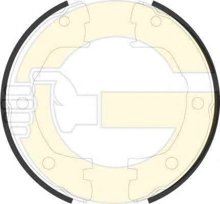 Комплект тормозных колодок, стояночная тормозная система