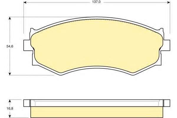 Комплект тормозных колодок, дисковый тормоз