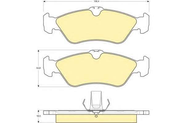 Комплект тормозных колодок, дисковый тормоз