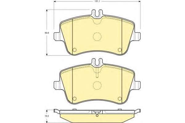 Комплект тормозных колодок, дисковый тормоз