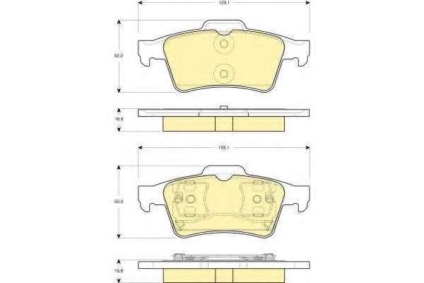 Комплект тормозных колодок, дисковый тормоз