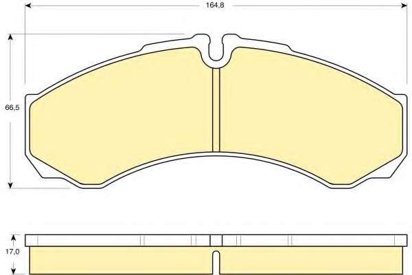 Комплект тормозных колодок, дисковый тормоз