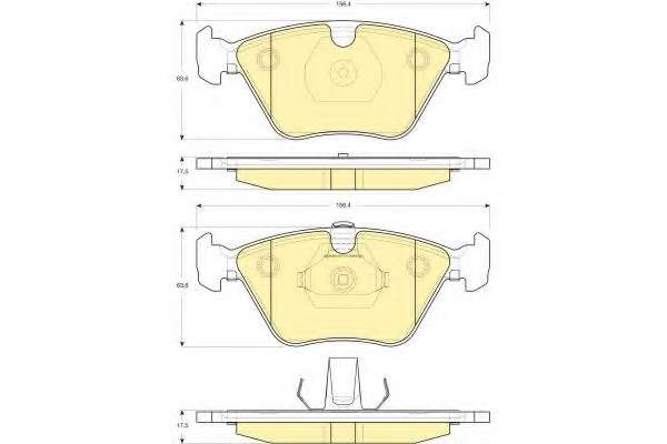 Комплект тормозных колодок, дисковый тормоз