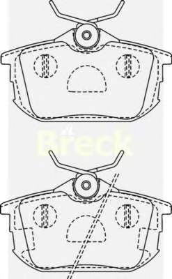 Комплект тормозных колодок, дисковый тормоз