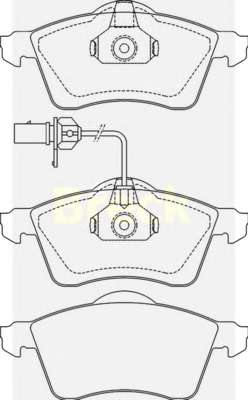 Комплект тормозных колодок, дисковый тормоз