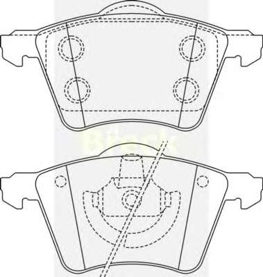 Комплект тормозных колодок, дисковый тормоз