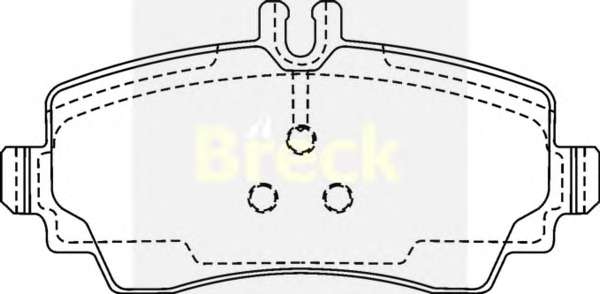 Комплект тормозных колодок, дисковый тормоз
