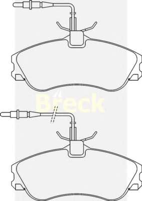 Гальмiвнi колодки дисковi з датчиком