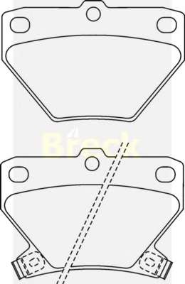 Комплект тормозных колодок, дисковый тормоз