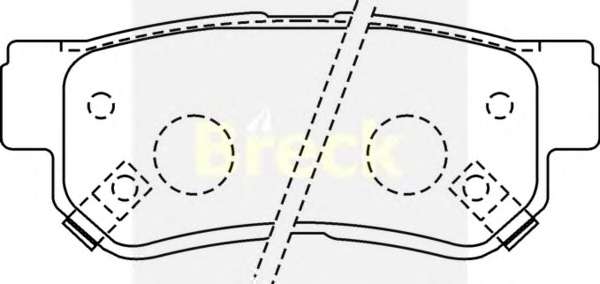 Комплект тормозных колодок, дисковый тормоз