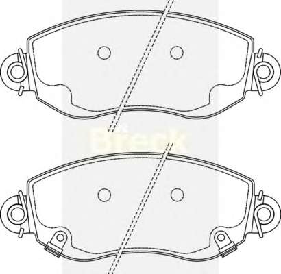 Комплект тормозных колодок, дисковый тормоз
