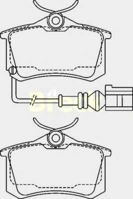 Комплект тормозных колодок, дисковый тормоз
