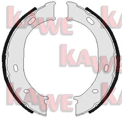 Комплект тормозных колодок, стояночная тормозная система