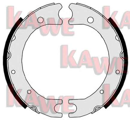 Комплект тормозных колодок, стояночная тормозная система