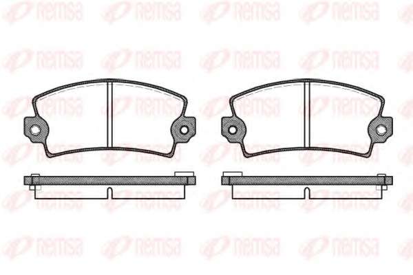 Комплект тормозных колодок, дисковый тормоз