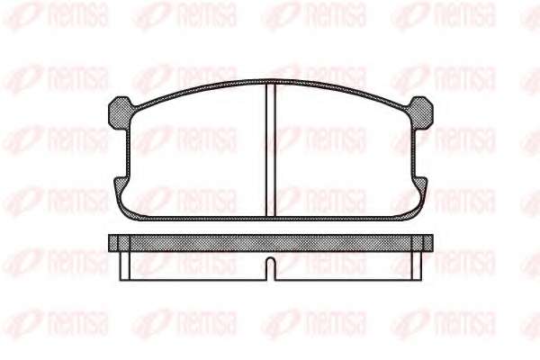 Комплект тормозных колодок, дисковый тормоз