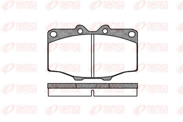 Комплект тормозных колодок, дисковый тормоз