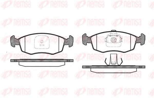 Комплект тормозных колодок, дисковый тормоз