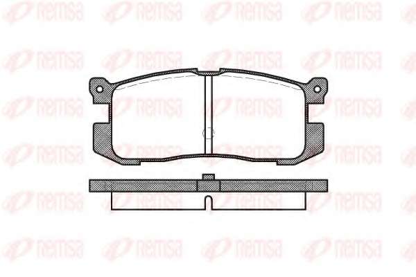 Комплект тормозных колодок, дисковый тормоз