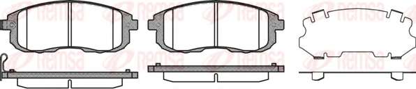Комплект тормозных колодок, дисковый тормоз