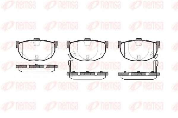 Комплект тормозных колодок, дисковый тормоз