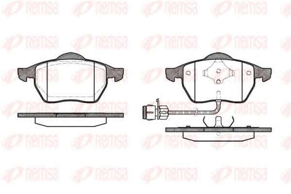 Комплект тормозных колодок, дисковый тормоз