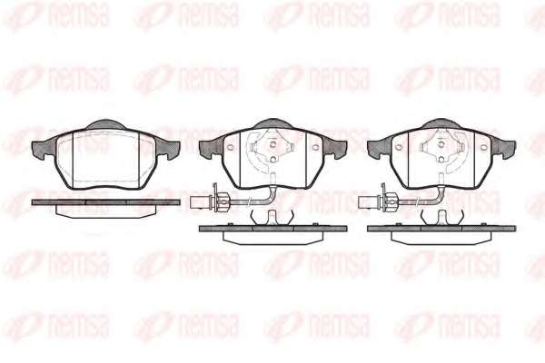 Комплект тормозных колодок, дисковый тормоз