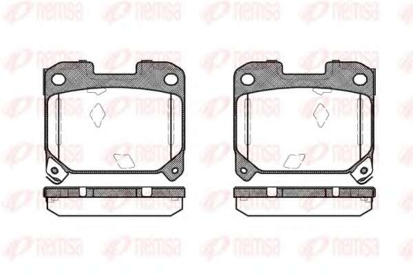 Комплект тормозных колодок, дисковый тормоз