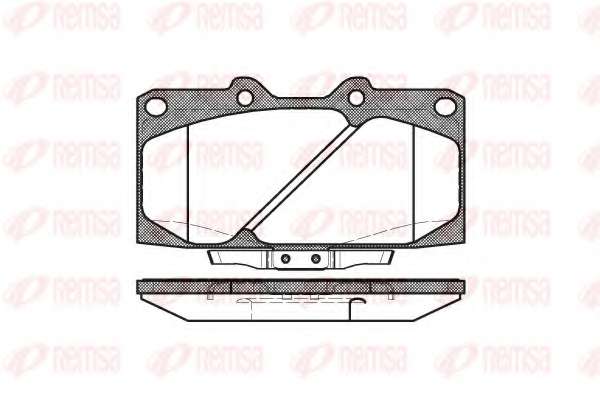 Комплект тормозных колодок, дисковый тормоз
