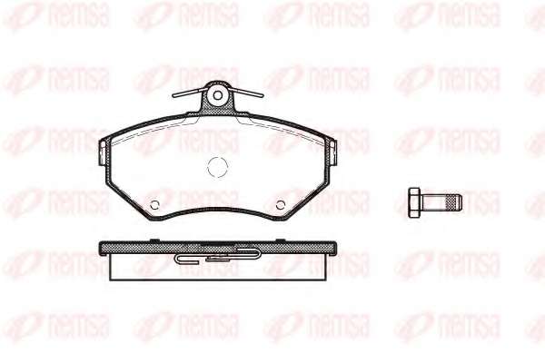 Комплект тормозных колодок, дисковый тормоз