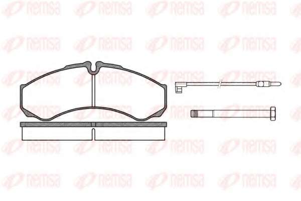 Комплект тормозных колодок, дисковый тормоз