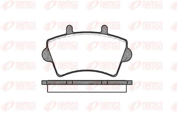 Комплект тормозных колодок, дисковый тормоз