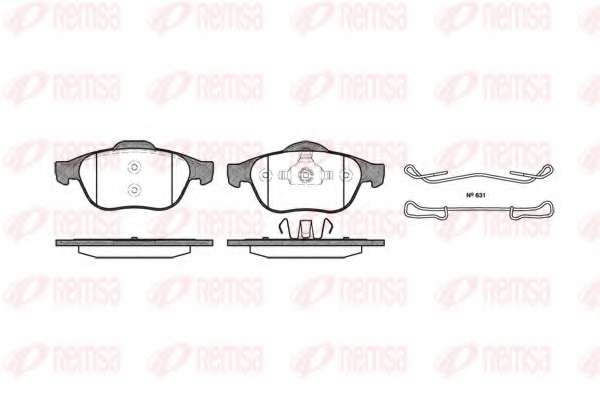 Комплект тормозных колодок, дисковый тормоз