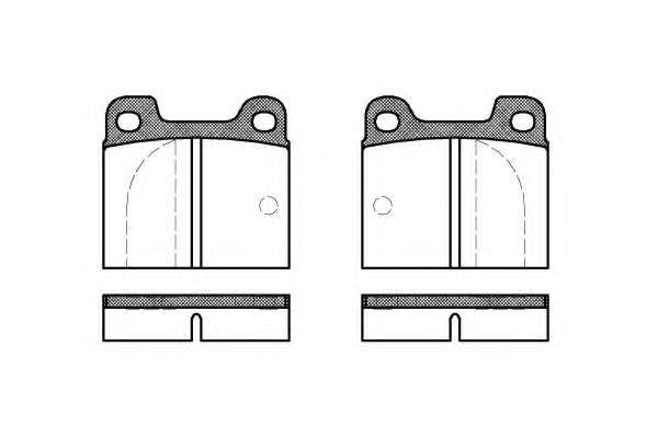 Комплект тормозных колодок, дисковый тормоз
