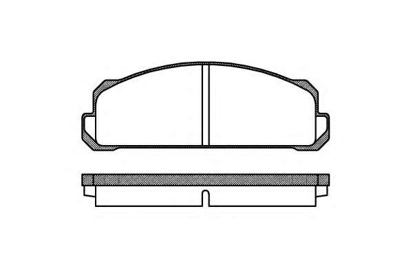 Комплект тормозных колодок, дисковый тормоз