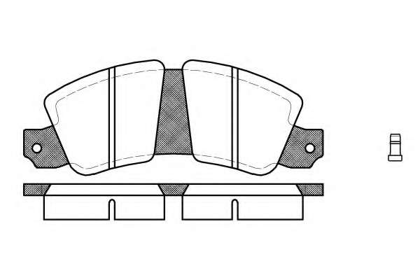 Комплект тормозных колодок, дисковый тормоз