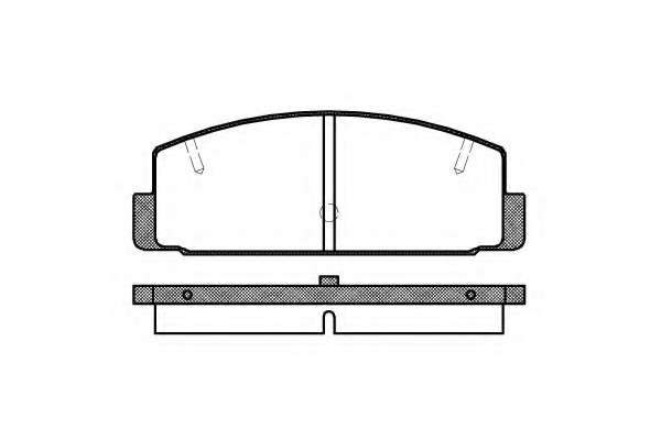 Комплект тормозных колодок, дисковый тормоз