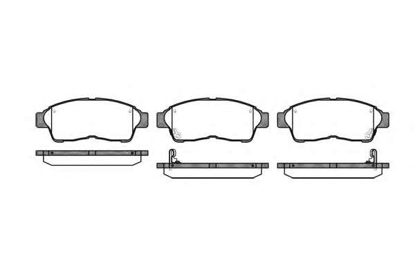 Комплект тормозных колодок, дисковый тормоз