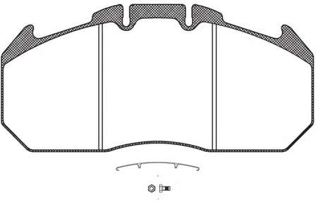 Комплект тормозных колодок, дисковый тормоз