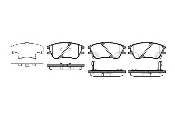 Комплект тормозных колодок, дисковый тормоз